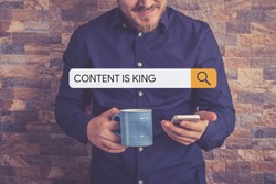 CONTENT IS KING Concept