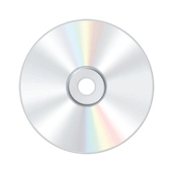 isolated Blank Compact disc CD or DVD