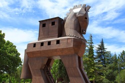The Trojan Horse was the wooden horse used by the Greeks, during the Trojan War, to enter the city of Troy and win the war. 
