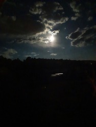 night moon sky clouds fullmoon