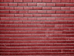 Brown Red brick wall background texture. Wallpaper background design.