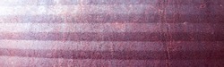 Panoramic threaded metal texture, rust and rusty metal background. Old metal iron panel. High quality