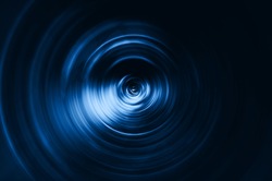 Spiraling blue abyss