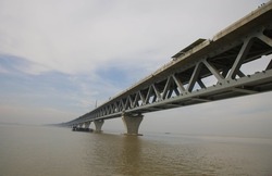 The largest project of Bangladesh (The Padma Bridge).