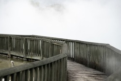 Geothermal lake in Kuirau Park, Rotorua, New Zealand