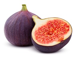 fig isolated on white background, clipping path, full depth of field