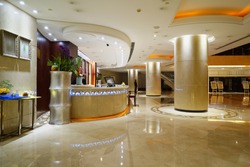 Luxury lobby interior.