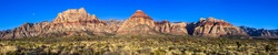 Very high resolution panorama of Red Rock Canyon Conservation Area, Nevada.