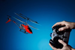 Piloting remote control helicopter