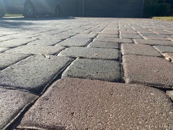 Smooth Sealed Concrete Paver Closeup