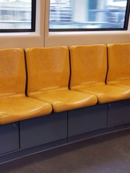 Transportation concept : Vacancy seats  in Masstransit transportation 