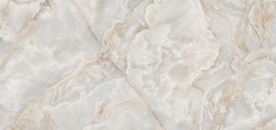 Beige Onyx Marble Texture Background, Natural Italian Glossy Onyx Marble Stone, polished limestone Granite slab stone, Ceramic Close up Glossy Wall Tiles Surface.