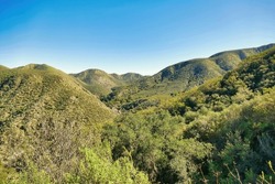The high hills of the Agua Tibia Wilderness in Cleveland National Forest, Southern California, USA
