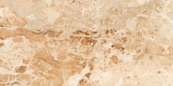 Polished Brown marble. Real natural marble stone texture and surface background. Natural breccia marbel tiles for ceramic wall and floor, Emperador premium glossy granite slab stone.