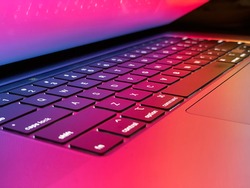 Beautiful Colorful Laptop Computer Keyboard