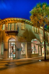 View of Store in Lincoln Road Mall, a very popular tourist destination in Miami.