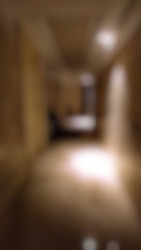 Defocused abstract background of hallway light in the house