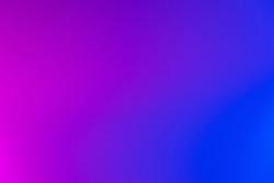 Neon color gradient. Blur fluorescent background. Defocused vivid glow. Bright pink blue defocused ultraviolet light abstract minimal design overlay filter with copy space.