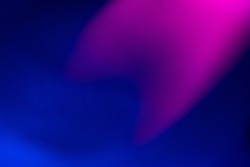 Blur neon glow. Color light overlay. Fluorescent radiance. Defocused vibrant pink blue soft flecks texture on dark art empty space background.