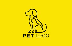 dog and cat pet logo symbol design illustration