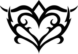 red heart and wings, symbol