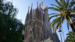 The 'Sagrada Familia' (Basilica of the Holy Family) in Barcelona, Spain