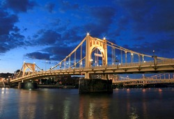 Roberto Clemente Bridge In Pittsburgh 