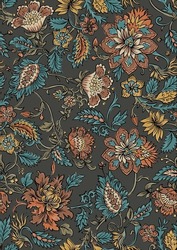 INDIAN PAISLEY FLORAL SEAMLESS PATTERN