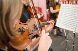 Music School for Girls on the violin
