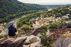 View on Harpers Ferry from Maryland Heights