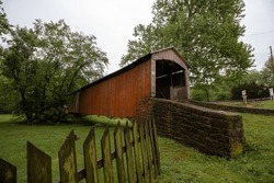 Old covered tunnel bridge in Pennsylvania