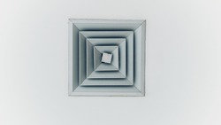 Square Ceiling Diffuser With Removable Core isolated on a white background