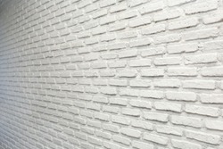 white brick wall background perspective