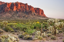 The Superstition Mountains are a range of mountains in Arizona located to the east of the Phoenix area.