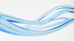 Abstract Background Glass Tube Blue Transparent Wave 