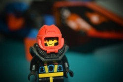 A small lego minifigure from a vintage lego set. One of my favorite photos.