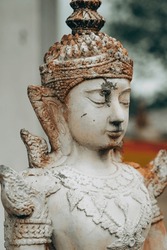 Buddha figurine after the construction of the temple in Thailand