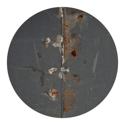 Rusty grey painted metal plate surface. Rusty metal texture background