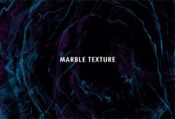 Marble texture. Handpainted waves. Vector abstract background in black, blue and pink color. Pattern can used for wallpaper or skin wall tile.
