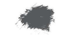Grunge hand drawn paint brush. Curved brush stroke vector illustration. black brush strokes.