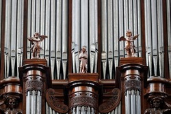 Cathedral of the Holy Cross of Orleans. Pipe organ. Orleans. France. 