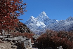Mt Ama Dablam in Nepal