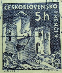 CZECHOSLOVAKIA - 5h : post stamp printed in Czech (Ceskoslovensko)