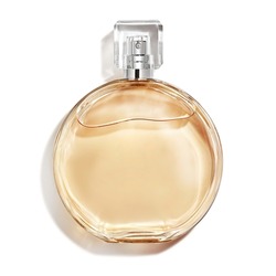 A Bottle of Perfume. Women's Eau De Parfum in Beautiful Rose Gold Bottle Isolated on White. Floral Fruity Fragrance for Women. Perfume Spray. Modern Luxury Lady Parfum De Toilette