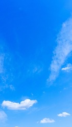 Refreshing blue sky and cloud background material