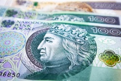 Polish currency banknotes, Polish zloty, PLN 100 100 zl,