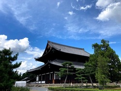 Japanese Temple in blue sky