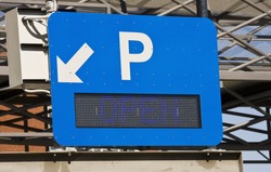 An Electronic Parking Sign