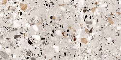 Terrazzo marble stone consists chips of marble. Terrazzo marble like ancient mosaics and pavement. Multi Colour chips of polished stone floor tile and wall tile design and ceramic.