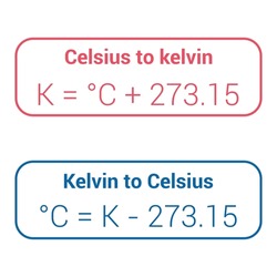 Converting kelvin to celsius formula. Convert temperature